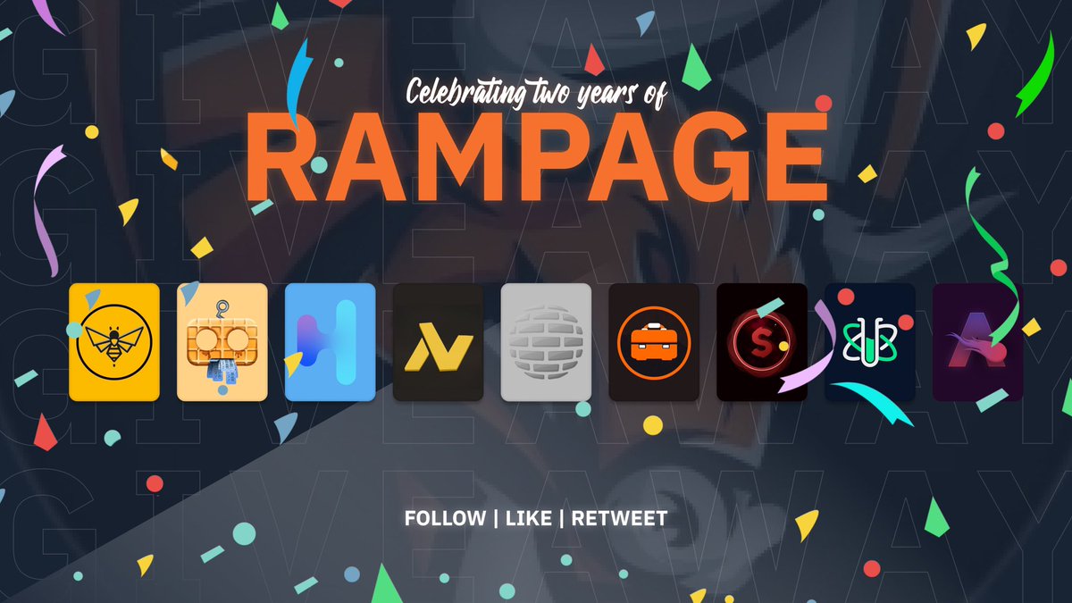 Rampage Servers (@rampageservers) on Twitter photo 🥳2 Year Giveaway Time🥳
FOLLOW + LIKE + RT for a chance at
3 x Monthlies - <a href="/wafflerbot/">Waffler</a>
4 x Monthlies - <a href="/HekoAutomation/">Heko Automation</a>
2 x Keys - <a href="/Nootify/">Nootify</a>
3 x Monthlies - @ClosedCulture
4 x Weeklies - <a href="/ZalTools/">ZalTools</a>
3 x Keys - <a href="/sourcetool/">Sourcetool</a>
5 x Monthlies - @LaboratoryIO
Continued Below… 🥳2 Year Giveaway Time🥳
FOLLOW + LIKE + RT for a chance at
3 x Monthlies - <a href="/wafflerbot/">Waffler</a>
4 x Monthlies - <a href="/HekoAutomation/">Heko Automation</a>
2 x Keys - <a href="/Nootify/">Nootify</a>
3 x Monthlies - @ClosedCulture
4 x Weeklies - <a href="/ZalTools/">ZalTools</a>
3 x Keys - <a href="/sourcetool/">Sourcetool</a>
5 x Monthlies - @LaboratoryIO
Continued Below…