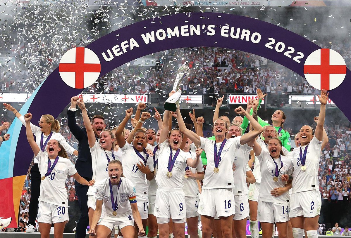 RustonSportsWFC's tweet photo. Congratulations England, what fantastic performances throughout the tournament and truly worthy winners 🏆

#Lionesses
#TheEngineers https://t.co/JcLUZF7zT9