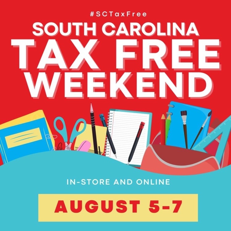 Belton Middle School on Twitter "SC TAX Free Weekend begins August 5th
