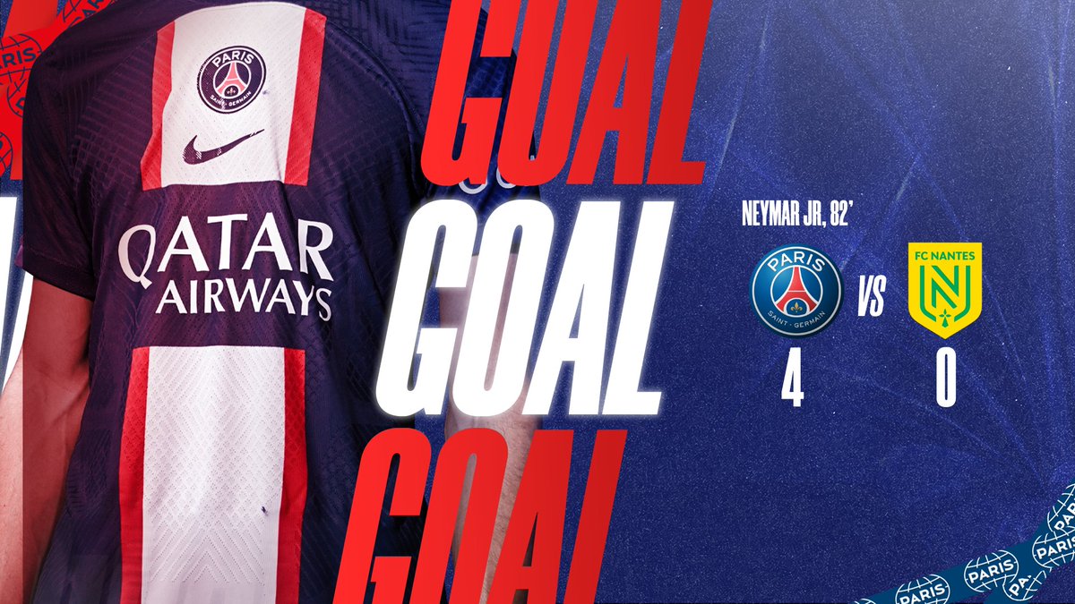 ¡DOBLETE DE NEYMAR! ⚽⚽

El 🇧🇷 marca su segundo gol del partido. 

#VamosParis 🔴🔵