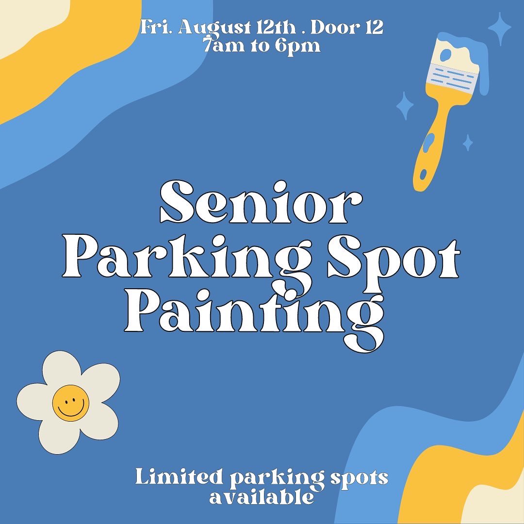 lewisclassof23's tweet photo. 🚗🎨👨‍🎨 Get ready everyone, Senior Parking Spot Painting Day is almost here. Grab a bucket of paint, some friends and get creative. https://t.co/Hwh22X2aTy