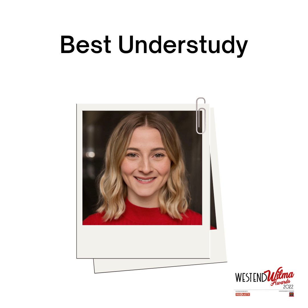 The winner of Best Understudy is <a href="/HannahLowther97/">Hannah Lowther</a> for <a href="/HeathersMusical/">Heathers the Musical</a> 👏