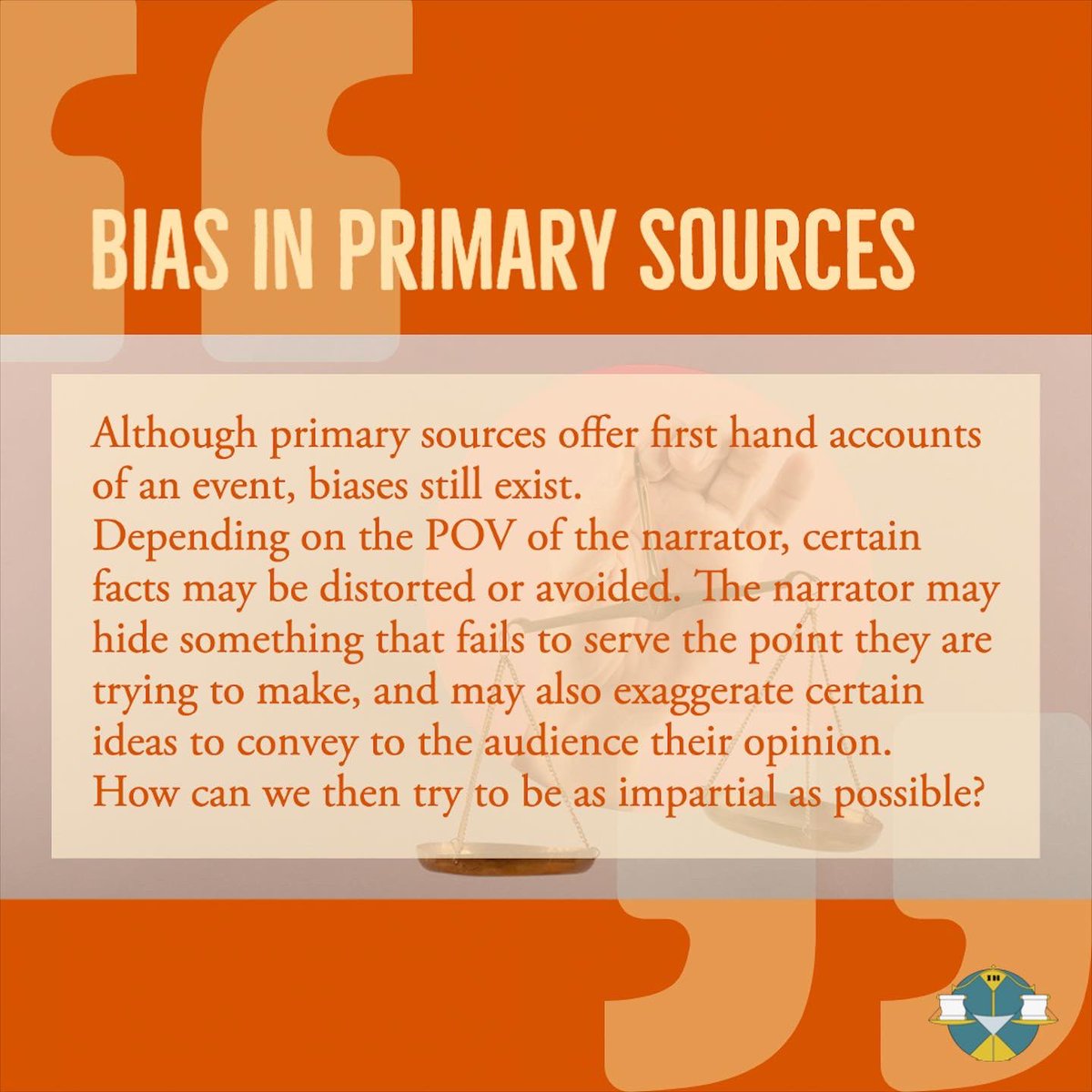 ImpartialHstory's tweet photo. The process of research involves consulting a variety of sources, but how exactly can we find the primary sources that we need? After we find these primary sources, should we always trust what the narrator is describing? 

#history #impartialhistory #worldhistory #historyfacts https://t.co/StnNs0ogE9