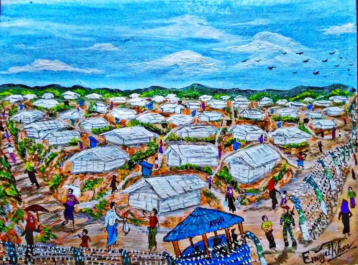 LifeInTheCamp's tweet photo. Recent vibes of camp life.
#ROHINGYAARTIST
——
More: https://t.co/e8plW81TkY
Original tweet by @Painter_Enayet
Link: https://t.co/ZNpvWX9Cxd
#Rohingya https://t.co/dTwula2gDw