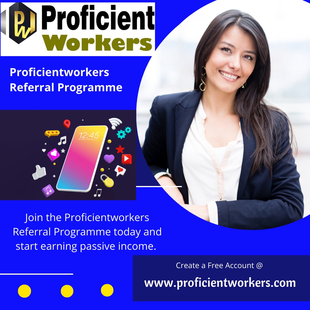 ProficientWork1's tweet photo. Join the #proficientworkers referral programme today and start earning passive income. Proficientworkers is a freelance, outsourcing and crowdsourcing platform.

Join today at https://t.co/yY0jStARuY 

#proficientwork1 #proficientworkers #freelancemarketplace #jobsoutsourcing https://t.co/1lN7euOXmd