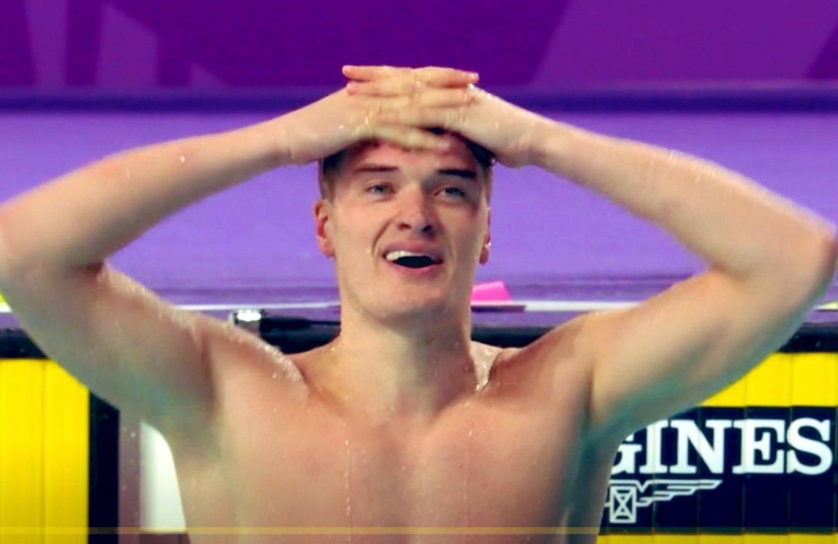 James Wilby WHAT HAVE YOU DONE!? Amazing swim from the 200m silver medallist to claim 100m GOLD as Adam Peaty is fourth.

“I love racing alongside him (Peaty) &amp; tonight I executed it the best I could,” <a href="/jameswilby/">James Wilby</a> tells the BBC.
