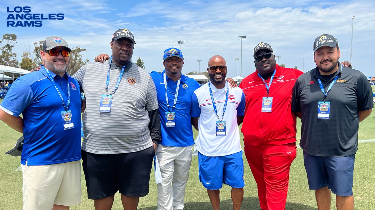 RamsCommunity's tweet photo. We enjoyed having coaches from Fairfax, Gardena Serra, Adelanto, Los Altos, and Saint Pius X high schools at #BackTogetherSaturday! 🏈 https://t.co/Q75fR2as8w