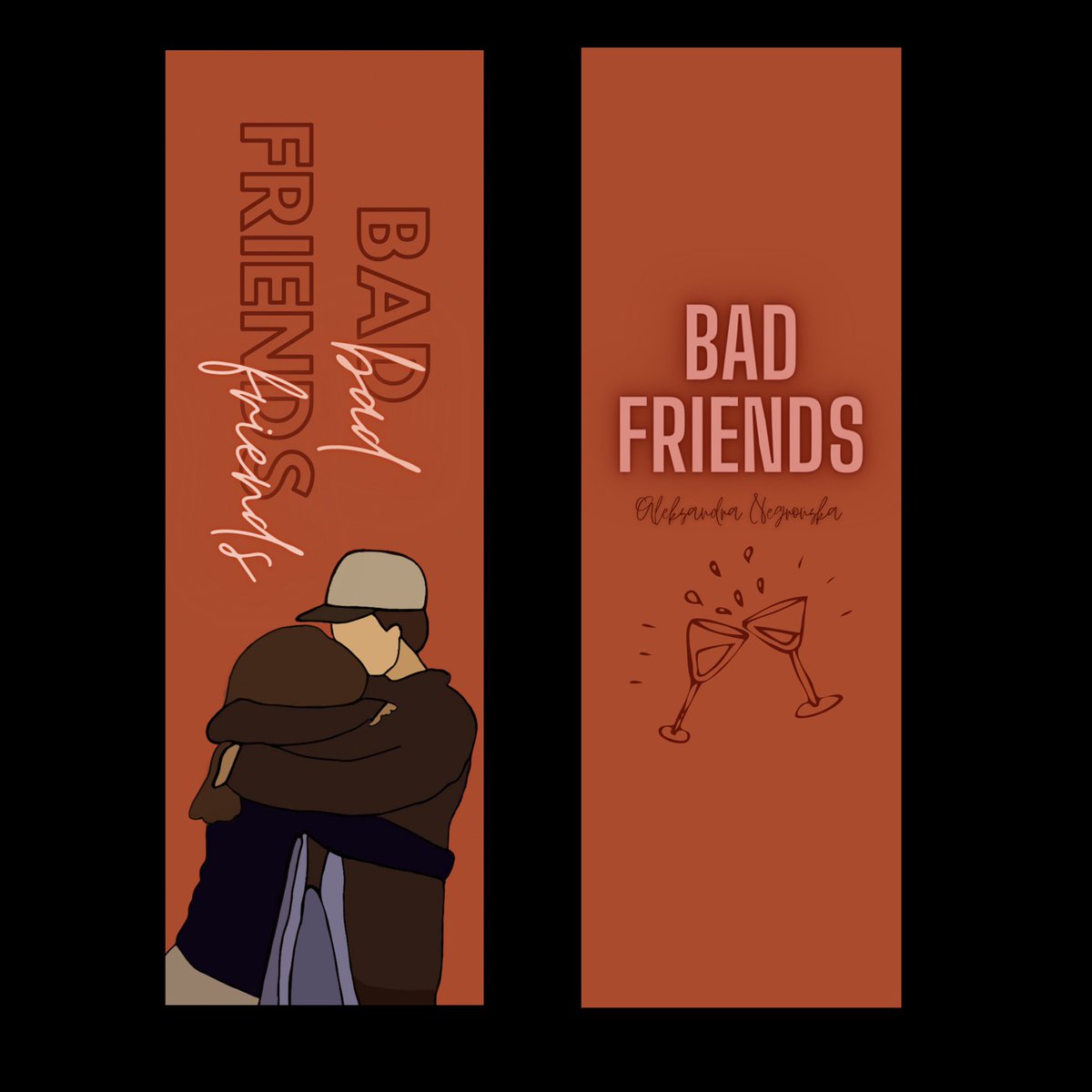 olagalathynius's tweet photo. Nie umiem rysować, ale chciałam zrobić zakładkę do bf ☺️🤝 #bfnapapierze #BadFriendsFF @ola_negroni https://t.co/PGkagW4xqG