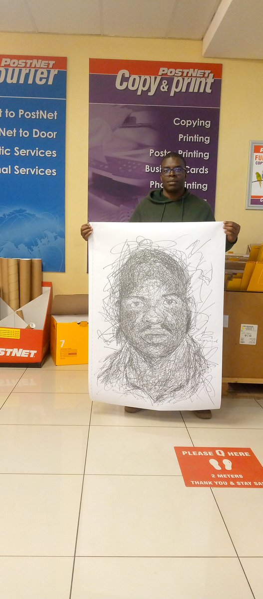SifisoNgobeni2's tweet photo. August Sale: R650 for an A4 scribbling art plus an A2 print out. No frame, A2 print will be laminated and delivered with the original A4 to your nearest PostNet. to place an order WhatsApp me on 0724439563 #Sfisosamiart
#mrsleo #Somizi #IsencaneLengane #Siyacela #venda #basotho https://t.co/fKTfTCo6Y4