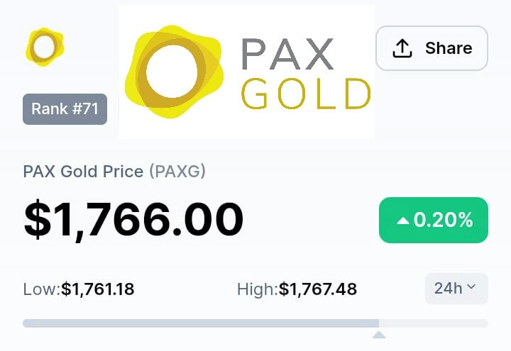 AnthonyHarlem1's tweet photo. The other coin that my team is also putting their focus on is PaxGold which is already on CoinMarketCap. 

PaxGold is a stable coin which is backed by real physical gold. Their vision is to make Gold more tradable.

#paxgold #ERC20 #cryptocurrency https://t.co/MN5QdEH1AT