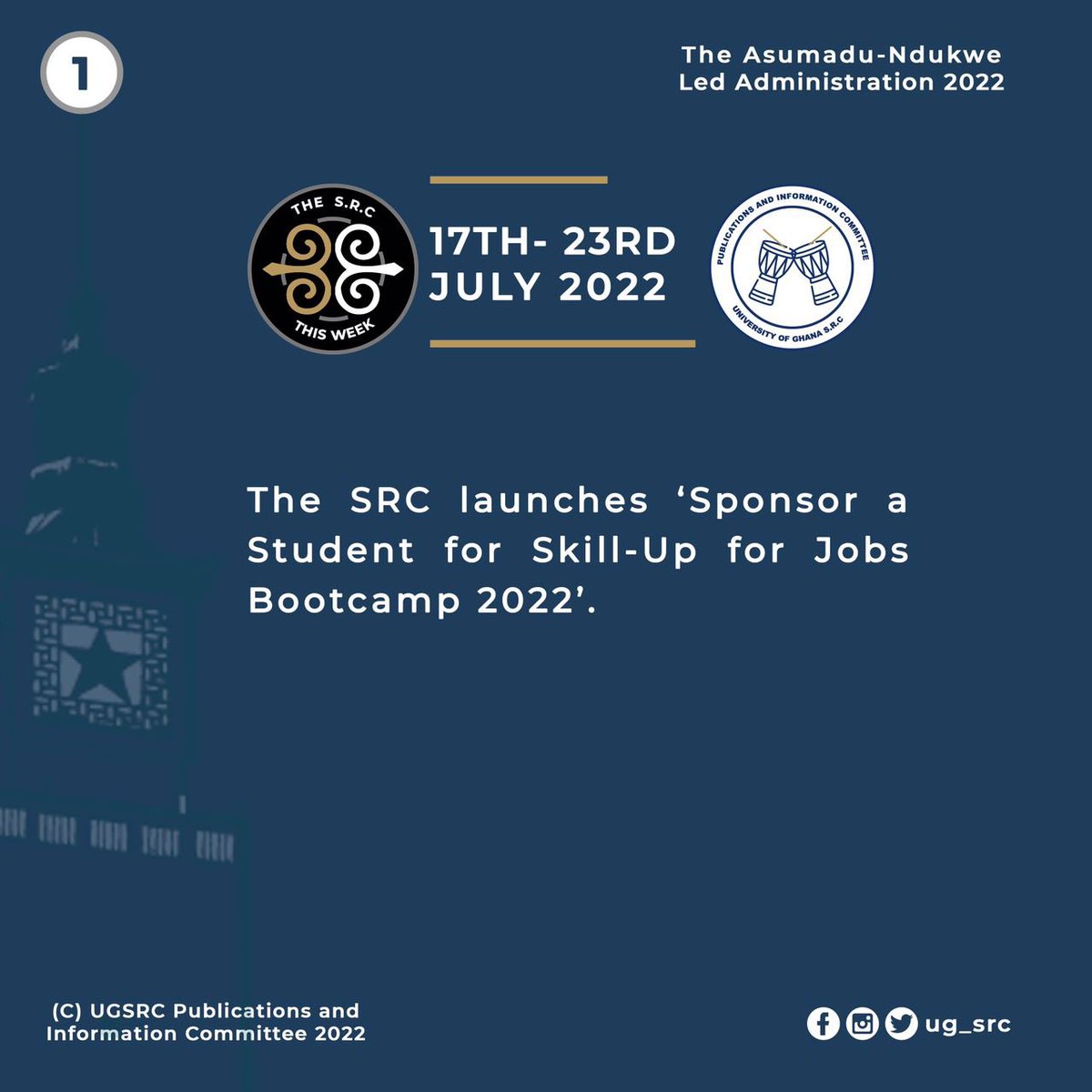 Ug_src's tweet photo. #SRCThisWeek
#ANewDirection
#UGSRC
#UG https://t.co/KREidczhHP