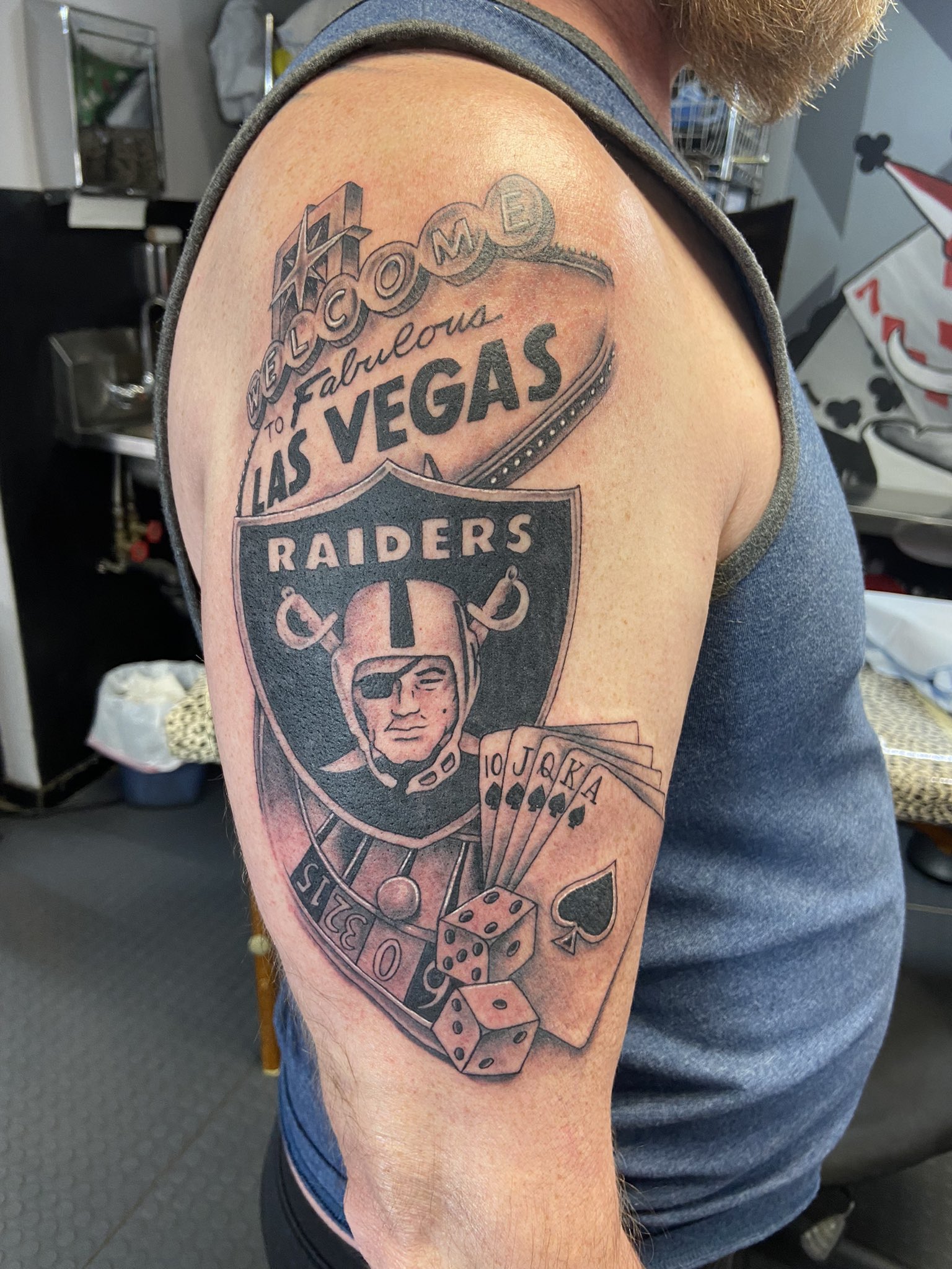 Just got my first tattoo raiders nation for ever  roaklandraiders