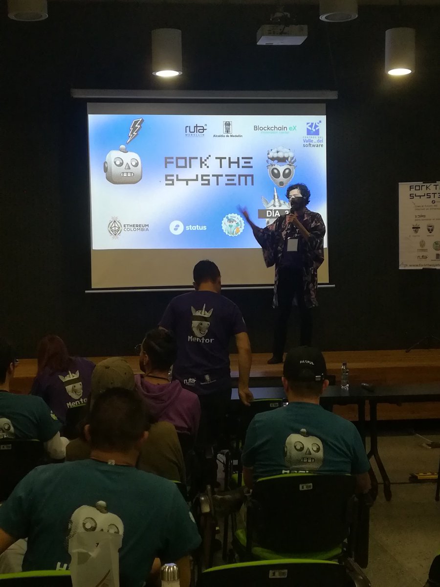 jncarrillo's tweet photo. @EthMedellin A esta hora día 3 #ForkTheShstem con @0xjuandavid por @EthColombia @ethstatus @EthMedellin @EspanolGraph @sevenyearsethereum camino a #roadtodevcon @EFDevcon @gomezjhonny @Ruta_N @AlcaldiadeMed https://t.co/9zBWRltLOm