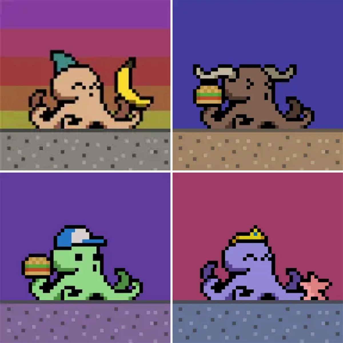 recoveringcult1's tweet image. Loving my lil @OrdinaryOctoNFT dudes. Sandwiches for all! #BSC #ordinaryoctos #bscnft