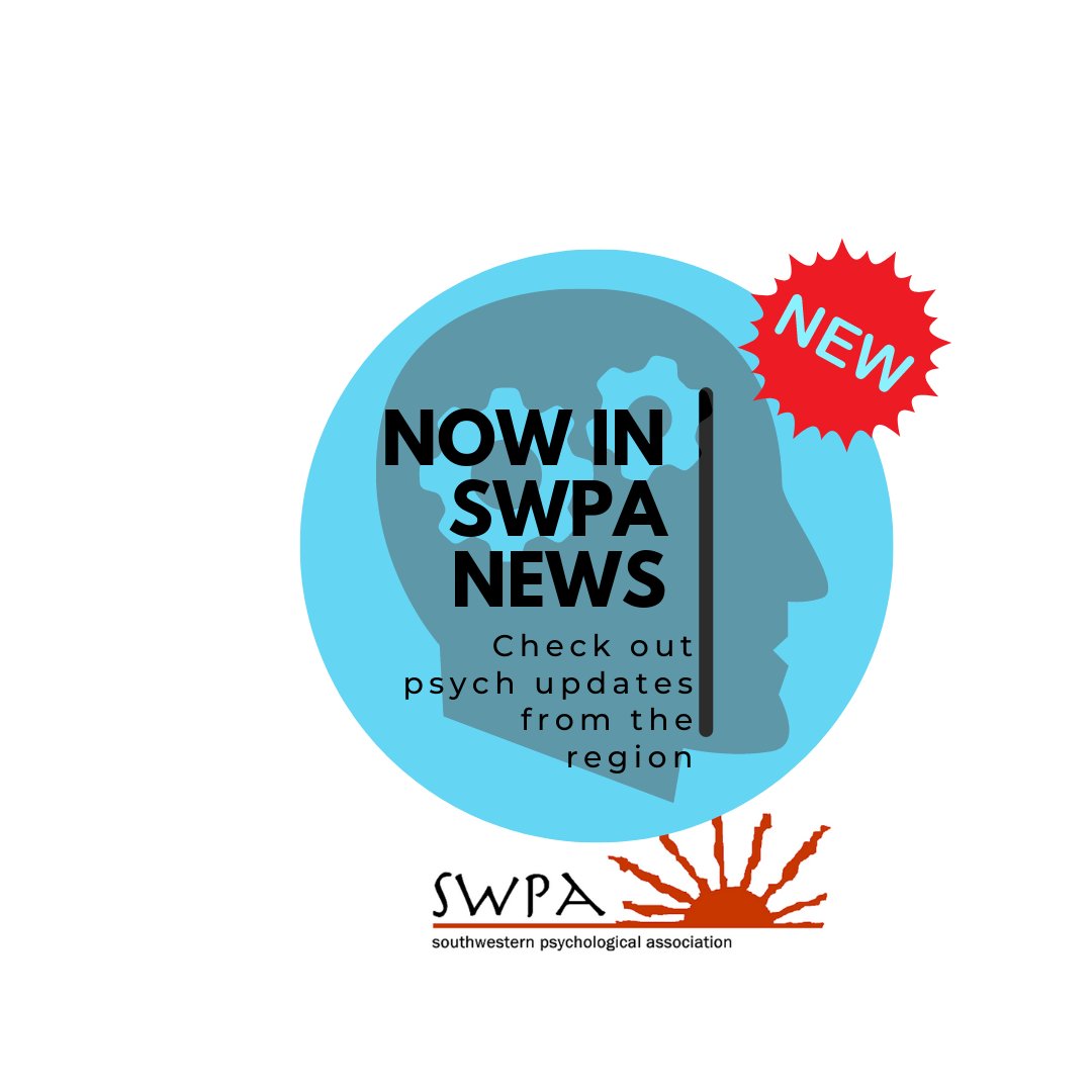 Happy Sunday everyone. Check out the latest edition of the SWPA newsletter by accessing the following link.  

swpsych.org/Newsletters