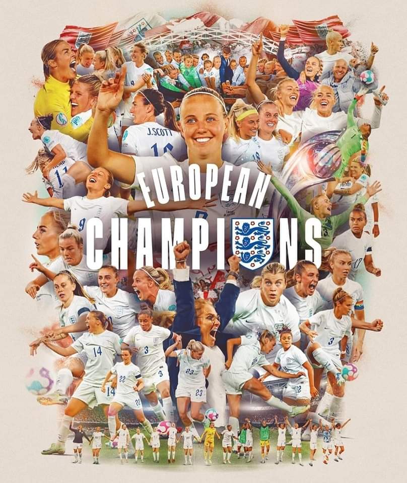 PentreFC's tweet photo. It's coming home 
It's coming home 
It's coming
Footballs coming home
Get in England lionesses ⚽️⚽️⚽️
We're always welcoming more girls to Pentre, Lionesses or Dragons of the future https://t.co/14ovqoBS8Z