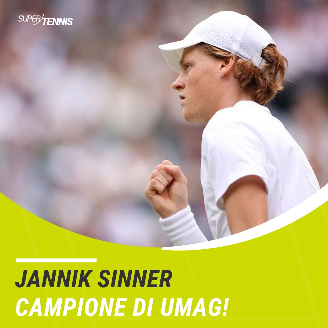SuperTennisTv's tweet photo. 🪐 𝐒𝐏𝐀𝐙𝐈𝐀𝐋𝐄✨

@janniksin è il nuovo campione del #CroatiaOpenUmag: 6-7 6-1 6-1 ad Alcaraz! 

Riempiamolo di ❤️

#tennis | #Sinner  
@federtennis https://t.co/EtrQZU0w3u