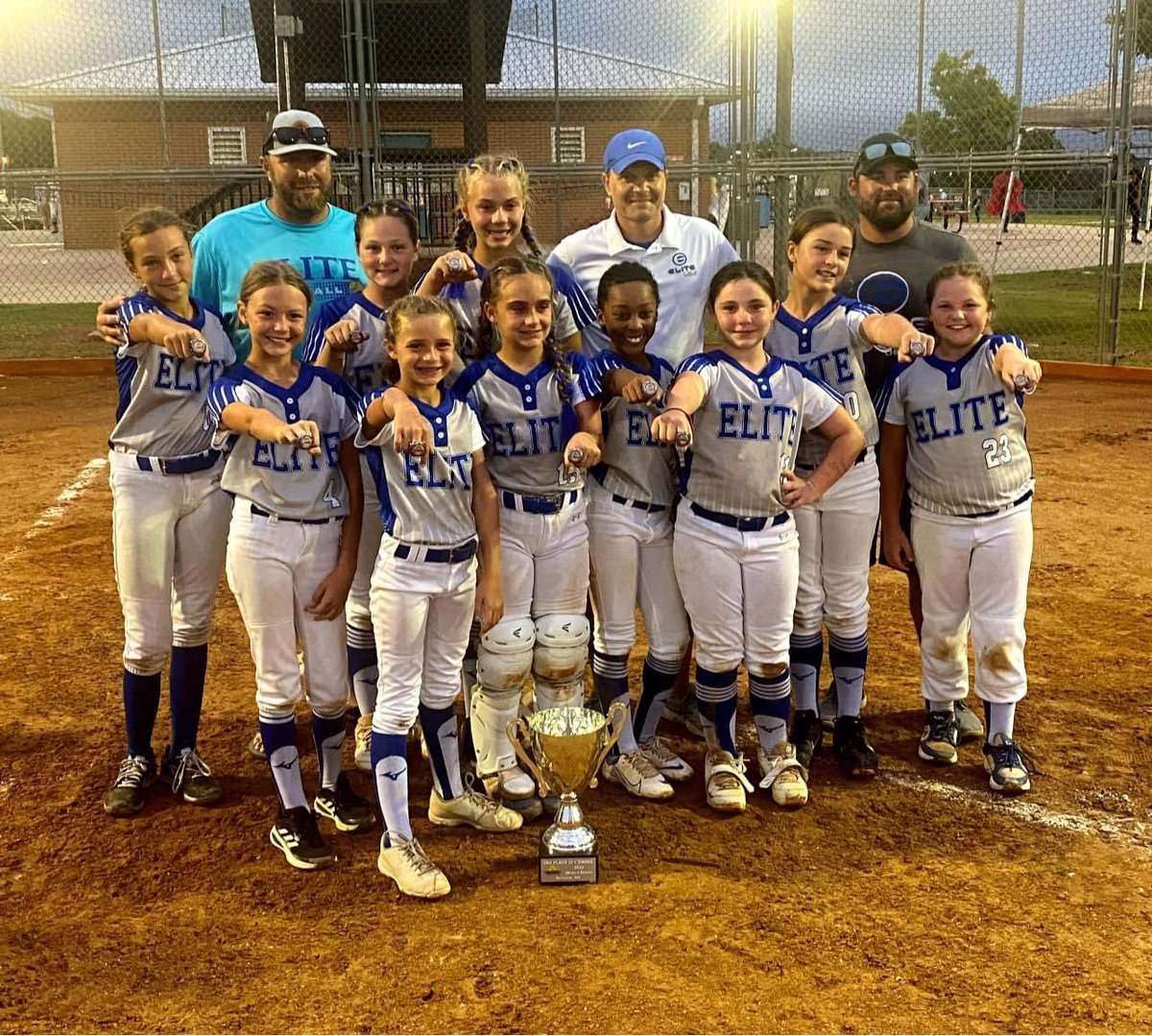 🥎Despite the long rain delay on Championship Day at the The 2022 FASA World Series in Branson MO, games successfully concluded!🏆Shout out to 10U 🥇Champions Texas Elite Rickert and 🥈Finalists Elite Softball 10U!! Well done!⭐️💫 @ExploreBranson #fastpitch #softball