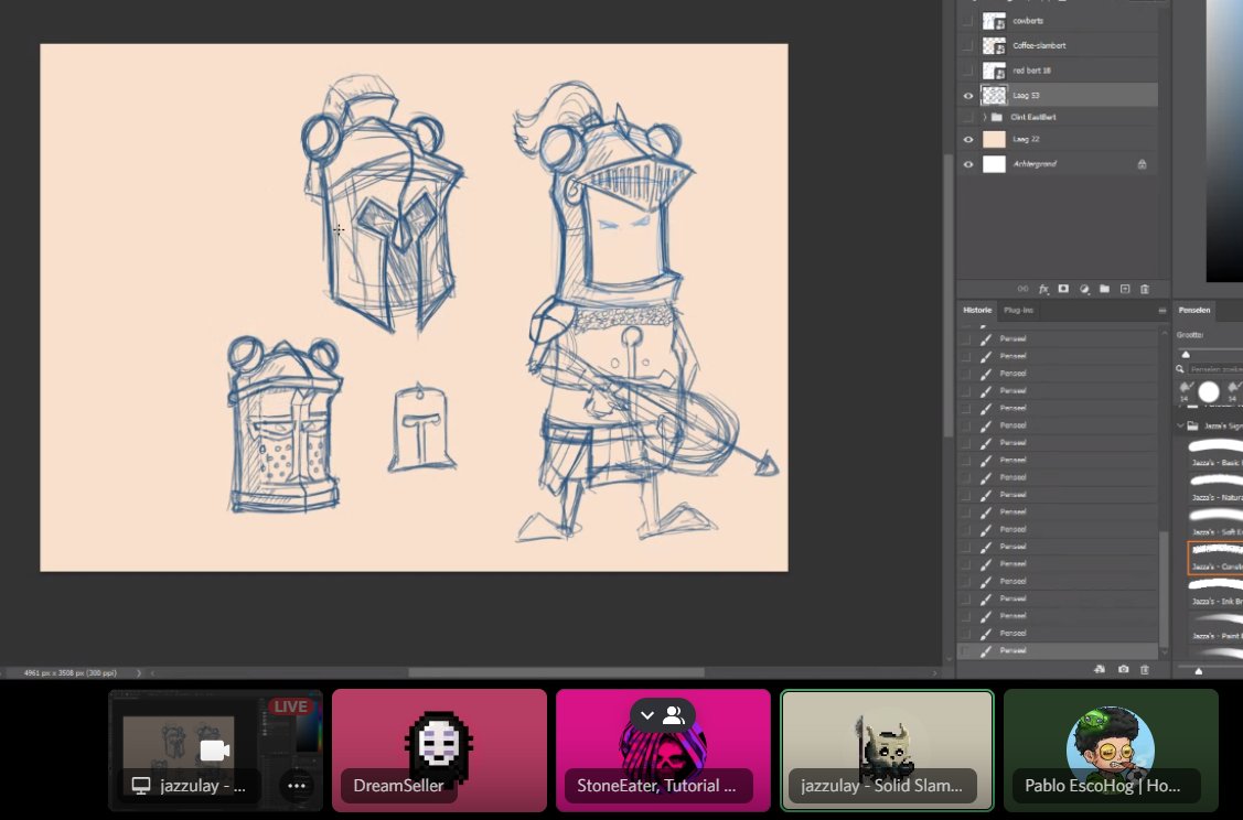 SneakySlamberts's tweet photo. Good evening, Slambertville!

Us 'Berts are back at it again, this time working on a knightly frog! A Medieval Berts suggested by @RondeauMark!  We may even get into the rest of the Midwestern troupe as well!

#solana #nftart #nftcommunity https://t.co/2r2Utia50G