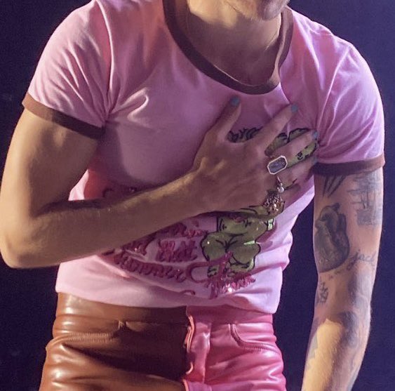 HSFEATURES's tweet photo. Harry Styles wearing a piece from his own Gucci collection! https://t.co/Sd5bObOfPH