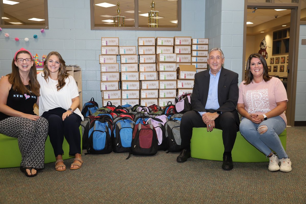 Thank you to <a href="/FirstRedeemer/">First Redeemer</a> for your generous donations of book bags to our <a href="/BrandywineES/">Brandywine ES</a> students! 🎒🎒🎒 #communitypartners #backtoschool <a href="/DrJeffBearden/">Dr. Jeff Bearden</a> <a href="/FCSchoolsGA/">Forsyth County Schools</a>