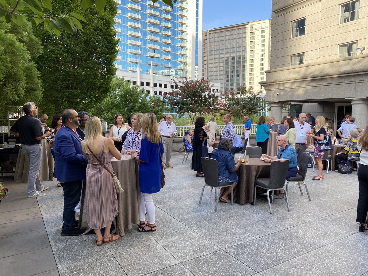 Beautiful evening and setting for the CSA conference reception.  #csaconference2022