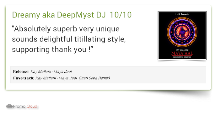 lohitrecords's tweet photo. Dreamy aka DeepMyst DJ supports: @Kay_Mallani - Maya Jaal  (@stansebamusic Mix) 10/10 #newrelease https://t.co/PTeFnYndNT  #lohitrecords #lohitdeep https://t.co/Ik5DPJldA5