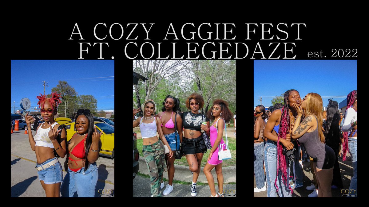 CozyCandids's tweet photo. Make sure you guys tune in to the Cozy Aggie Fest documentary! More content to come! 
https://t.co/yG6YTOvLqL https://t.co/SBp0zAW54i