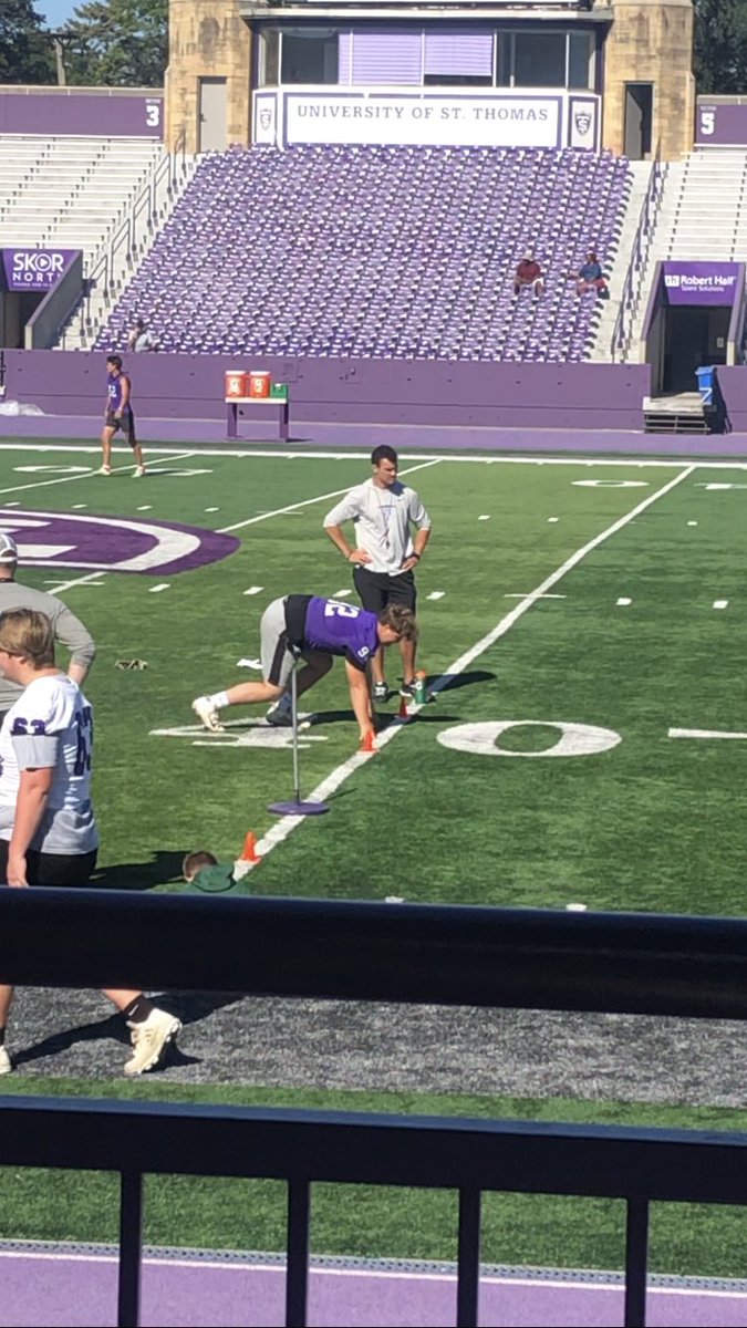 TMACFOOTBAL's tweet photo. St.Thomas camp… thank you coach for the great camp yesterday/tour.  @Coach_Caruso https://t.co/6vAjfqOECv
