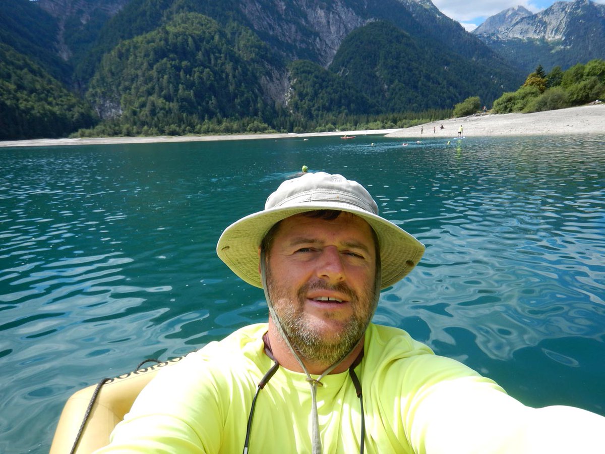 borutstrel's tweet photo. #Swim venue today. #Lago del #Predil, #Italy and Soca river, Slovenia! Still and clean! https://t.co/FWZfXumE1b
