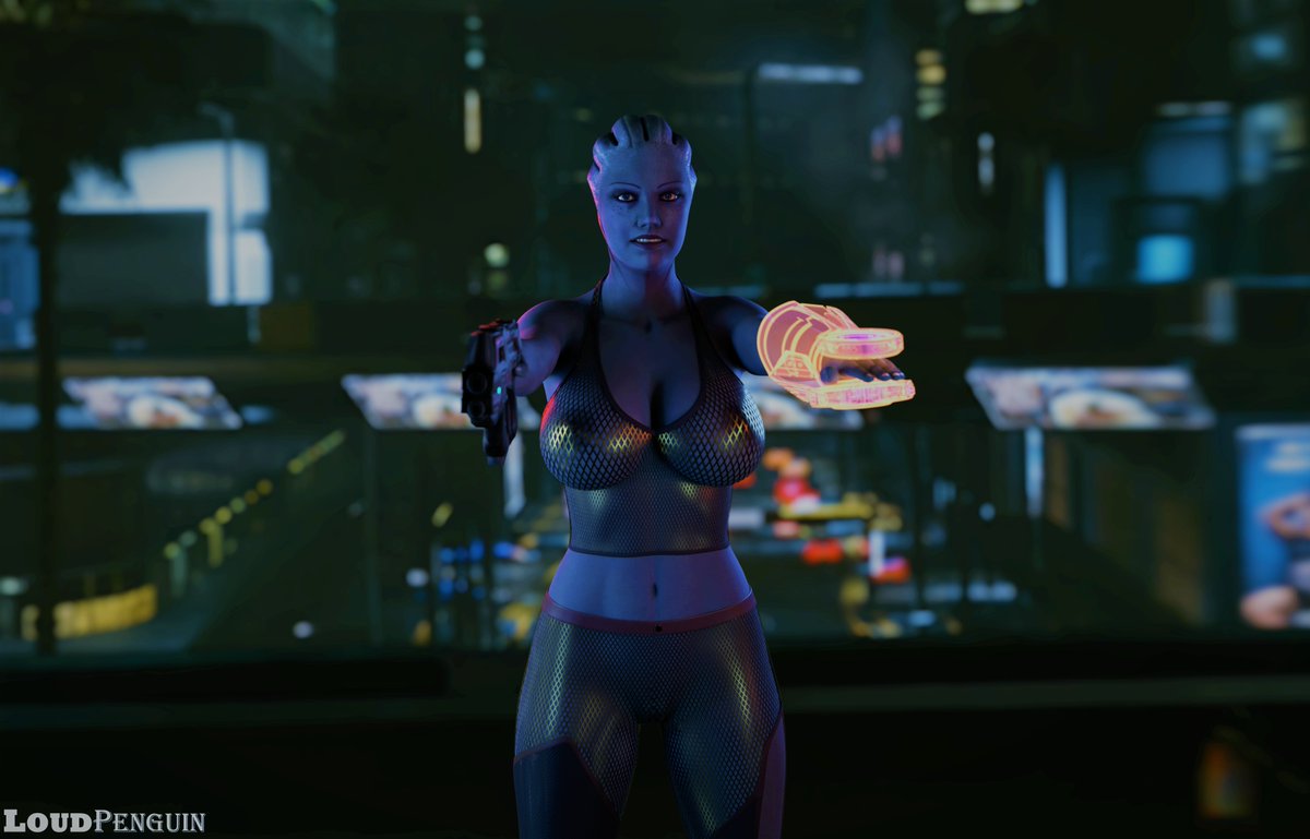 penguin_loud's tweet photo. Liara gets into the vibe of Night City

It's been a while buuuuuut the fishnet clothes material is way too cool not use

Liara @Rigid3d 
HDRI @Major_Guardian 
Fishnet @mavixtious https://t.co/gopU6JhWg4