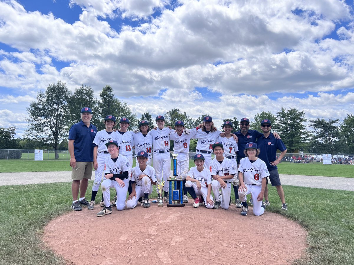 HighParkBasebal's tweet photo. Congrats to our 12 year olds for their win at the 25th annual Scott Tokessy Memorial Tournament. Honoured to be part of this great tradition and supporting @CHEO to help paediatric heart health. #hpll #littleleague #highparklittleleague. Photo credit David Platt https://t.co/iEYD9Ca1fo