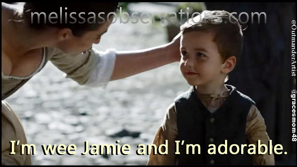 OutlandishScot's tweet photo. Today’s first #Outlander Wee Jamie rerun (in honor of his birthday–celebrated on August 1st) is from @Gracesmom48 &amp; @OutmanderArtist; #AaronWright https://t.co/wUXq8TcLxE
