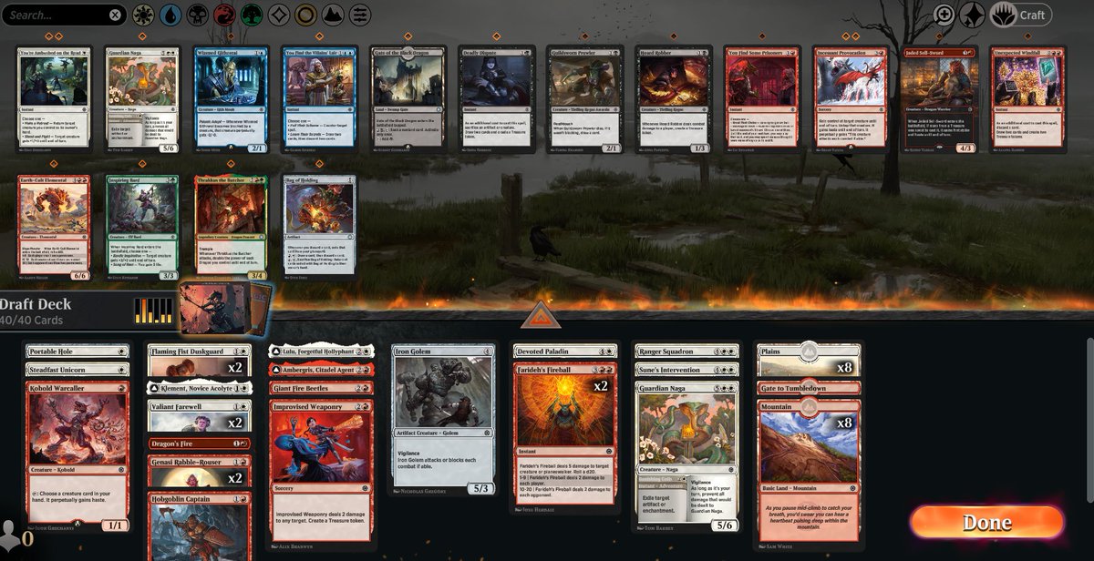 jmmtgo's tweet photo. Fought through the first draft with a rock solid collection of commons and got rewarded with some nice rares and uncommons which took home draft nr.2 smoothly. I love playing limited for stakes. New Day2 format also seems like a strict upgrade. https://t.co/gjOzoqBc9N