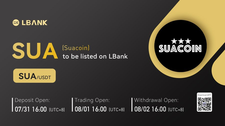 Coin : SUA
Info : <a href="/suacoinofficial/">suacoinofficial</a>
Exchange : Lbank.info/invitevip?icod…
$SUA #CryptoNews