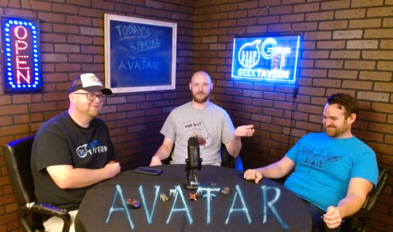 GeekTavern's tweet photo. The latest Geek Tavern #Podcast is focused on Shawn's pick #Avatar.
Check it out in the links below! 
Please like and sub!
#ShowLinks: https://t.co/OgneEomAsz
#YouTube: https://t.co/qhOQn0G040
#Spotify: https://t.co/nG0GnhzkHV https://t.co/OhIcxTO8V7