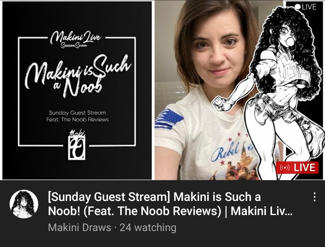 GNinjuh's tweet photo. ✒#MakiniDraws🖼 🔴LIVE SEASON 7 EP 07 
[#SundayGuestStream] Makini Is Such A Noob! (Feat. @meg_an_leigh, #TheNoobReviews!)

#TheCSFNation 
@Makini1990
@MadsMamaBear 
@RoseMQueen1
@BLofDixDivision
@MDasterdly
@MegatronDarth
@riotkitty1
@GNinjuh
#CSFNation
https://t.co/tCFYCCXfGI https://t.co/0MszVnVdGh