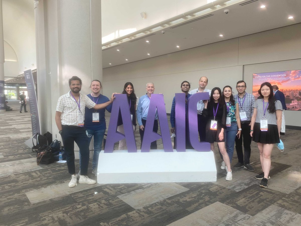 Us at #AAIC2022 ! 🧠