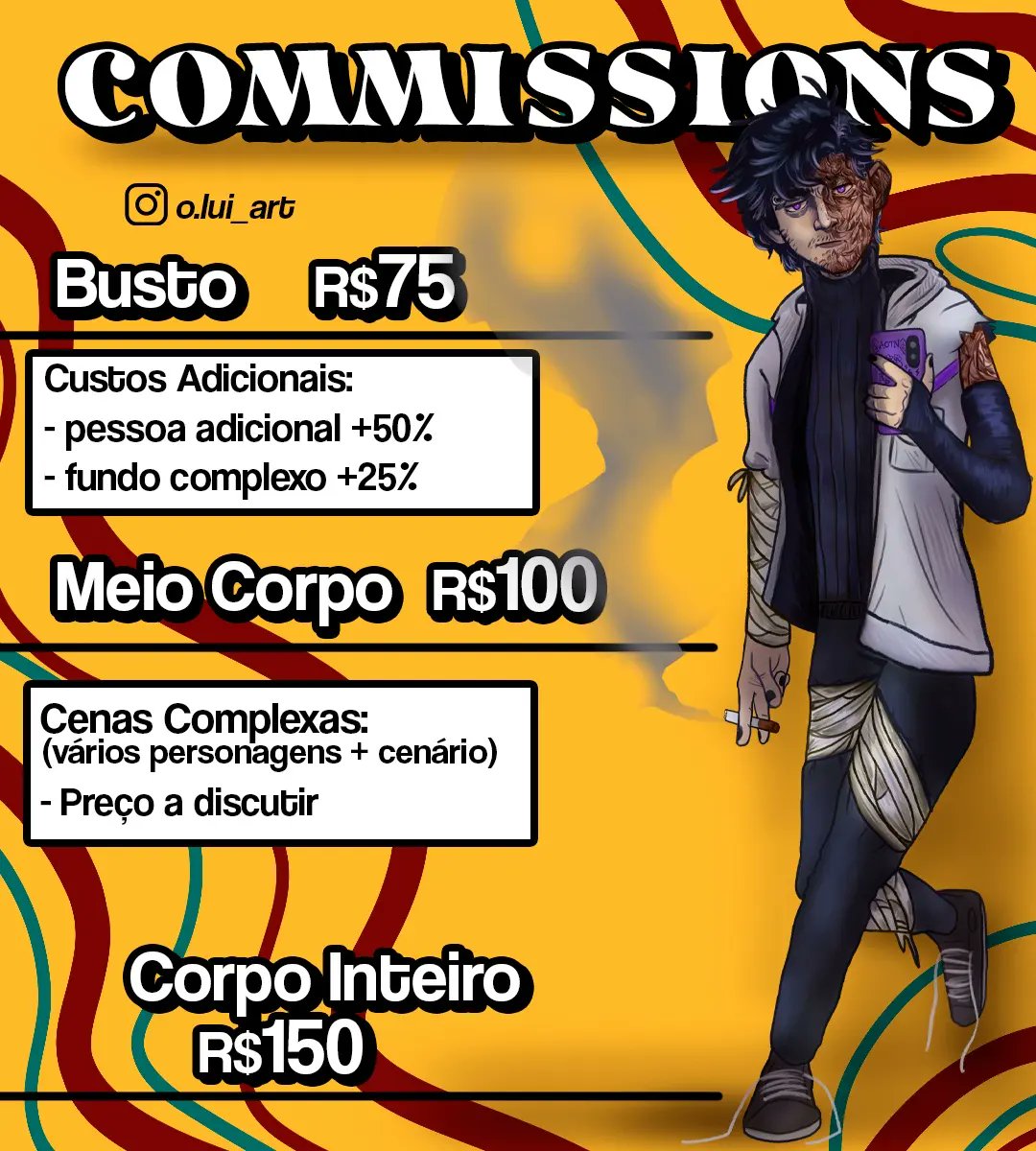 oLuiNuti's tweet photo. ⚠️⚠️ COMMISSIONS E ENCOMENDAS ABERTAS⚠️⚠️

se vc se interessou no meu estilo, me manda uma dm aqui ou no meu insta pra garantir a sua :))
e me ajudem compartilhando pra chegar em mais gentee
#commission #comissao https://t.co/0miCd2cgyu