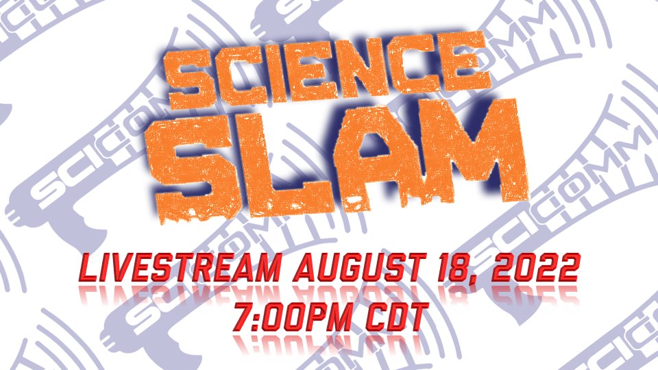 Congrats to the finalists in our first-ever LIVESTREAMED #NoCoastSciComm #ScienceSlam!

Join hosts <a href="/lab_shenanigans/">Darrion Nguyen</a> &amp; @SciTalker, &amp; cheer on Slammers <a href="/YarelisAcevedoR/">Yarelis</a> @SaraDoesScience <a href="/_ashley_foltz_/">Ashley Foltz</a> Seth Kurfman @ScienceBey <a href="/richathan_you/">Richa Sirohi</a> <a href="/CrystalUminski/">Crystal Uminski</a> <a href="/WinifredWaters_/">Wini Waters</a>! 🎉