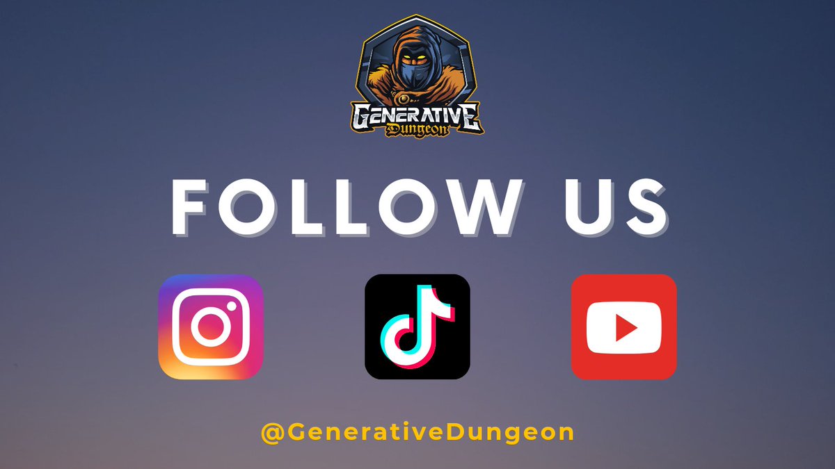 GenDungeon's tweet photo. 🎉WL Giveaway🎉

Win one of the 3 WL spots on this tweet by following Generative Dungeon on Instagram, TikTok and YouTube!

https://t.co/XY55R3MThG
https://t.co/xWU5aZeCay
https://t.co/XpRGEmbJ9G

1⃣RT &amp; Tag 3 Friends
2⃣Follow &amp; Send Screenshots 

#NFT #NFTGiveaway #NFTWhitelist https://t.co/sqE8nHAQcT