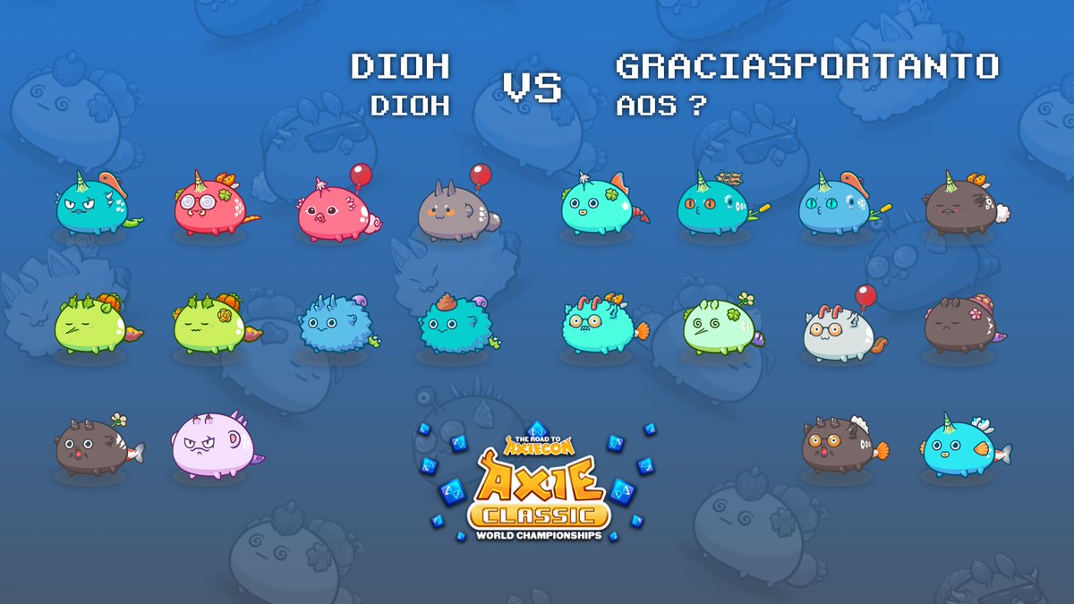 AxieEventUpdate's tweet photo. Kickoff for the day #DIOH ⚔️ #GRACIASPORTANTO https://t.co/MkTmKaOL15