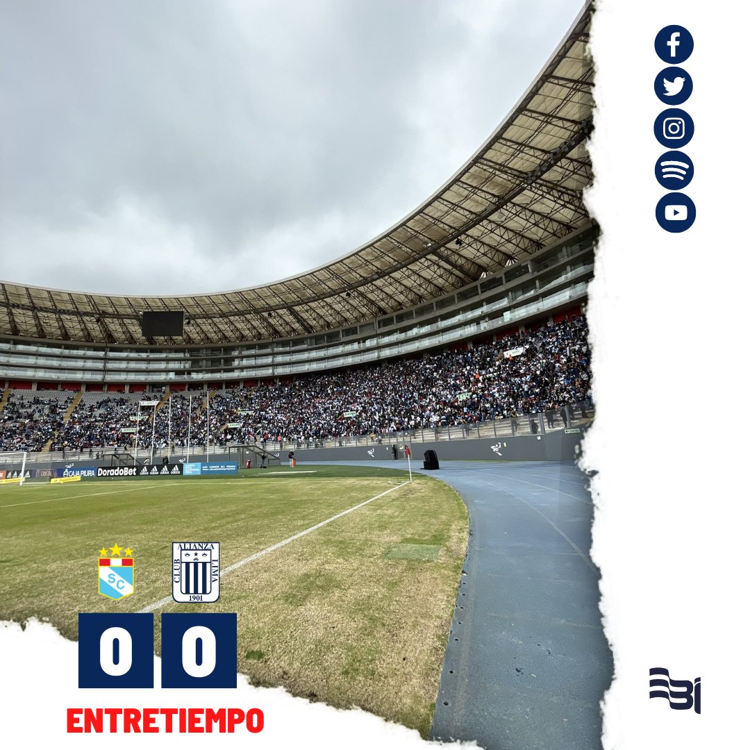 elblogintimoEBI's tweet photo. ¡FINAL DEL PRIMER TIEMPO!

En una cancha indigna para ser del primer escenario deportivo del país, Alianza Lima empata a cero con Sporting Cristal.

#ArribaAlianza

(📸: Alessio Martínez) https://t.co/cTYF01G6aO