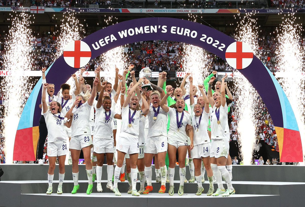 Congratulations ladies! You’ve put your names in the history of football. As a resident of England I feel very happy for you. Very well done 👏🏽👏🏽🏆🏴󠁧󠁢󠁥󠁮󠁧󠁿 #WEURO22