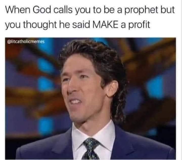 K_00187's tweet photo. @JoelOsteen #church #Christianity #Christian #religious #brainwashed #makeaprofit #prophet https://t.co/pD2gnp9ccO