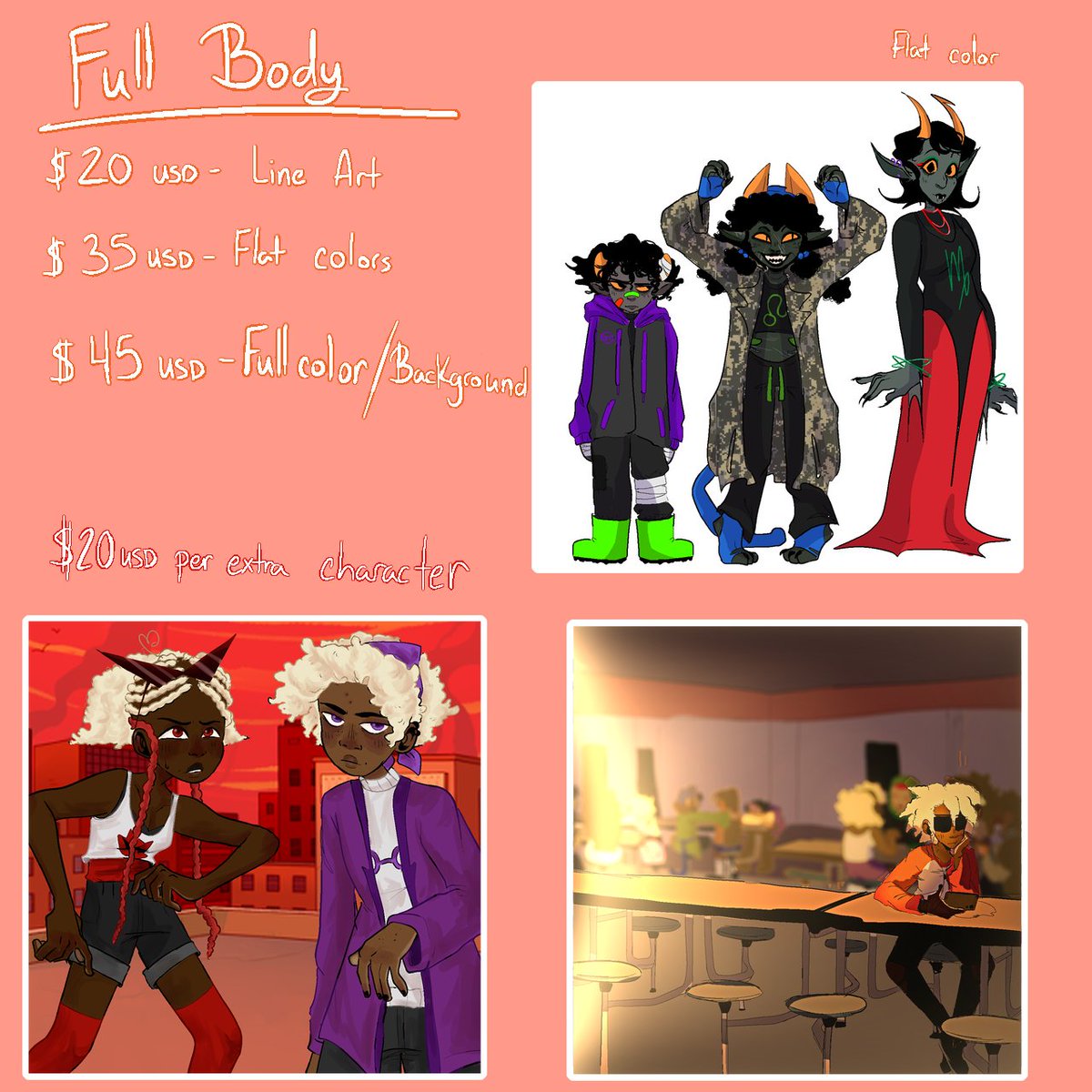orkiibb's tweet photo. Comission sheet btw . Sorry most the examples are homestuck https://t.co/YstECUEupg