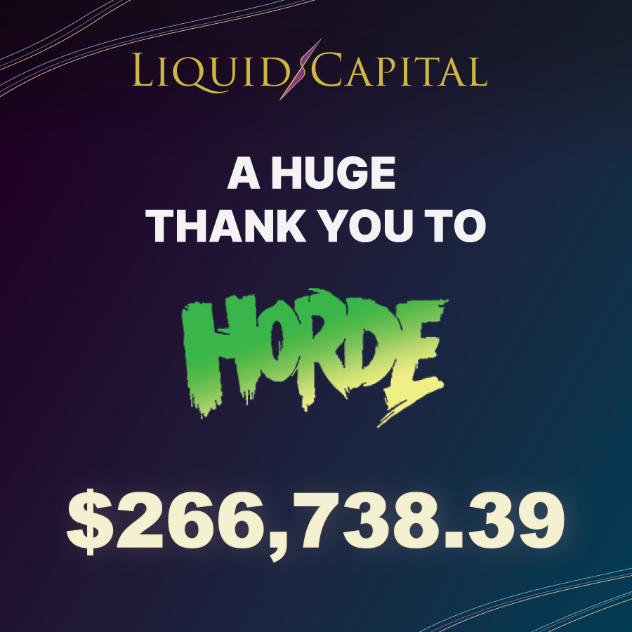 lqd_capital's tweet photo. Massive thank you to the team @HordeTweets not only for the LMS System on LAR (LIVE TODAY)

But for raising over $266k for the LAR LAUNCH!!!

The team and the community are AMAZING 😉

#AVAX #BNB #ETH #BSC https://t.co/ynimJwQU9O