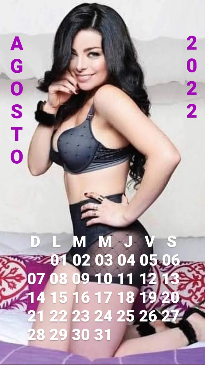 #Calendario2022
Llega Agosto y con él el clímax del verano, las vacaciones y el calor que mejor que pasarlos con toda una divina
<a href="/VIsfel/">Violeta Isfel 🇲🇽</a> 
31 días para disfrutar de su belleza