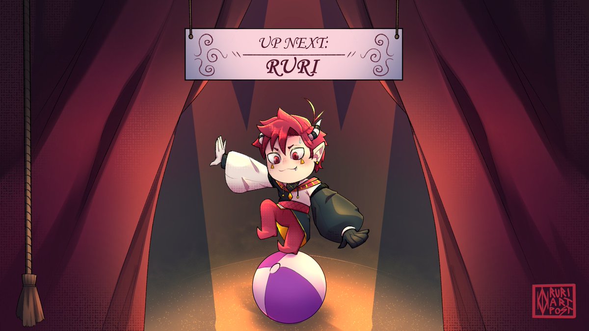 Ruri_Artposting's tweet photo. The Circus is coming to Twitch very soon!! (maybe this week, maybe the next)

#Vtuber #pngtuber #VtuberDebut https://t.co/mVH7OUlOc3