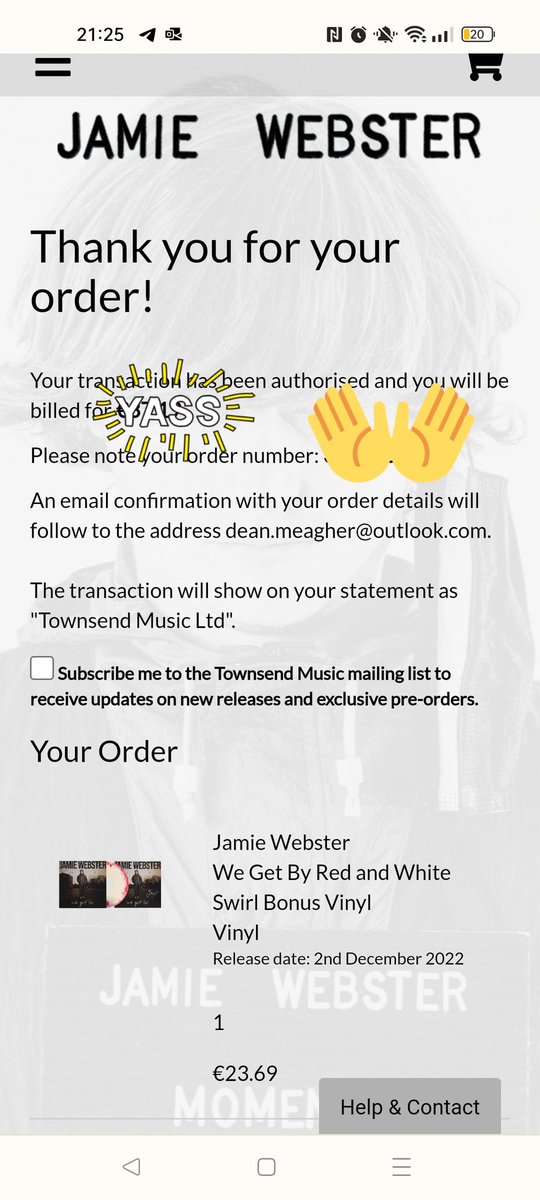 Can't wait for this <a href="/JamieWebster94/">Jamie Webster</a>